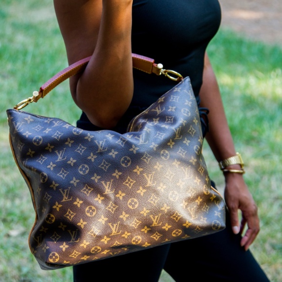 LOUIS VUITTON MONOGRAM CANVAS SULLY MM HANDBAG TJ3181 - Picture 8 of 16